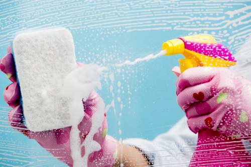 Local cleaning team working in a SW16 property