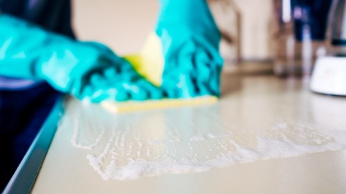 Professional hard floor deep cleaning in a SW16 commercial space
