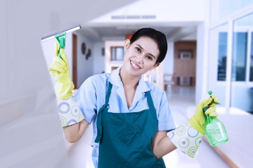 Local cleaners preparing a flat in SW16 for new occupants